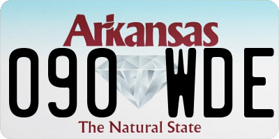 AR license plate 090WDE