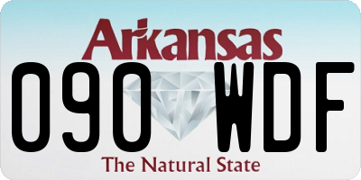 AR license plate 090WDF