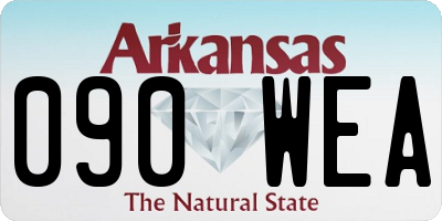 AR license plate 090WEA