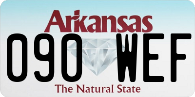 AR license plate 090WEF