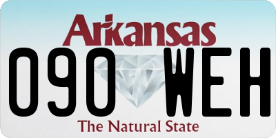 AR license plate 090WEH