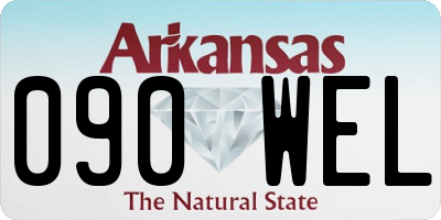 AR license plate 090WEL