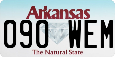 AR license plate 090WEM