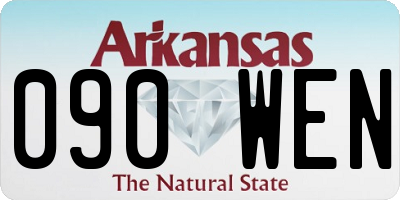 AR license plate 090WEN