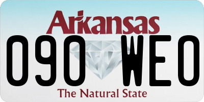AR license plate 090WEO