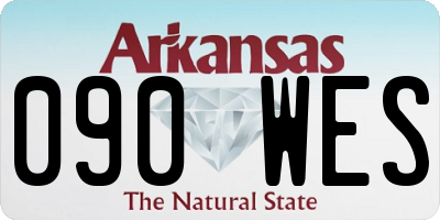 AR license plate 090WES
