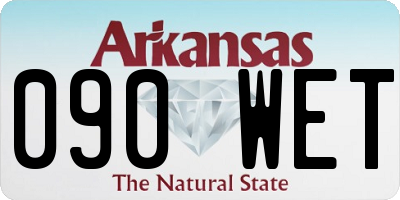 AR license plate 090WET