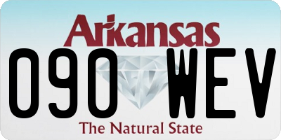 AR license plate 090WEV