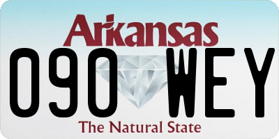 AR license plate 090WEY
