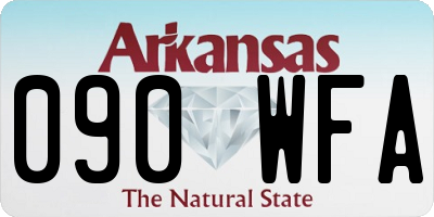 AR license plate 090WFA