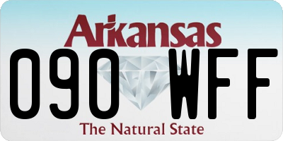 AR license plate 090WFF