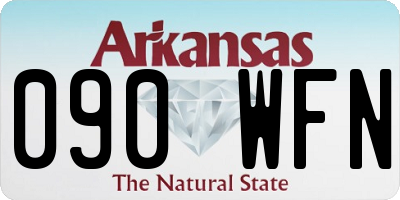 AR license plate 090WFN