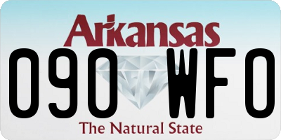 AR license plate 090WFO