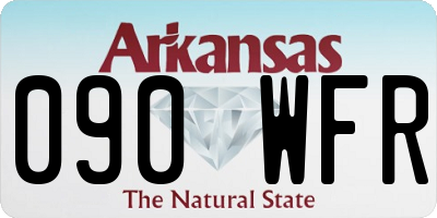 AR license plate 090WFR