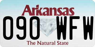 AR license plate 090WFW
