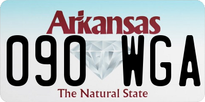 AR license plate 090WGA