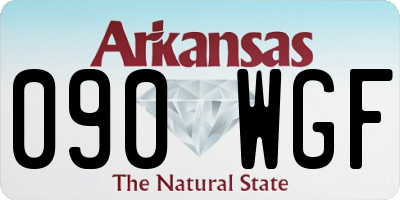 AR license plate 090WGF