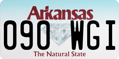 AR license plate 090WGI