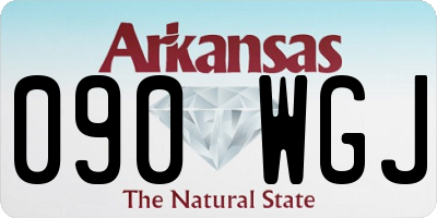 AR license plate 090WGJ