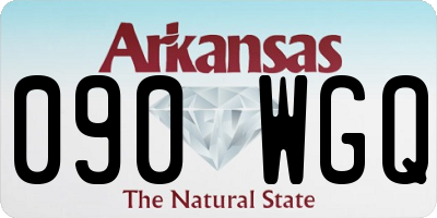 AR license plate 090WGQ