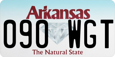 AR license plate 090WGT