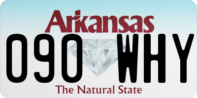 AR license plate 090WHY