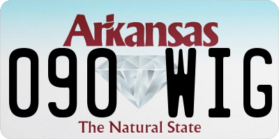AR license plate 090WIG
