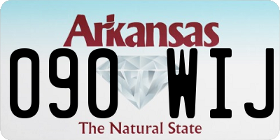 AR license plate 090WIJ