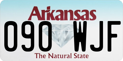 AR license plate 090WJF