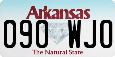 AR license plate 090WJO