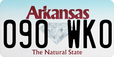 AR license plate 090WKO