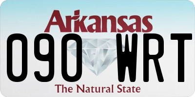AR license plate 090WRT