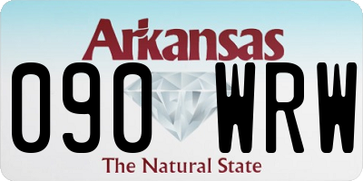 AR license plate 090WRW