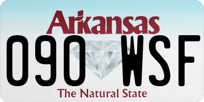 AR license plate 090WSF