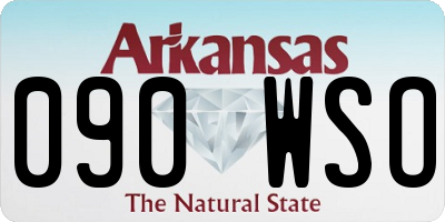 AR license plate 090WSO