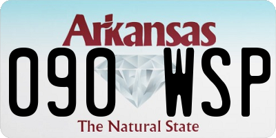AR license plate 090WSP