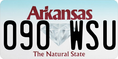 AR license plate 090WSU