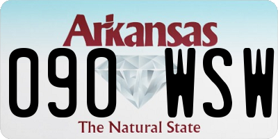 AR license plate 090WSW