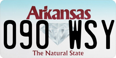 AR license plate 090WSY