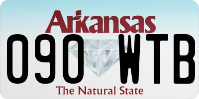 AR license plate 090WTB