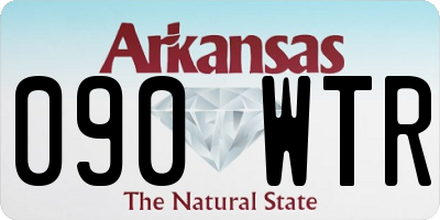 AR license plate 090WTR