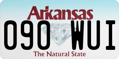 AR license plate 090WUI