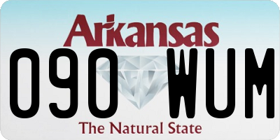 AR license plate 090WUM