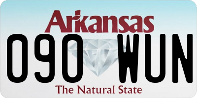 AR license plate 090WUN