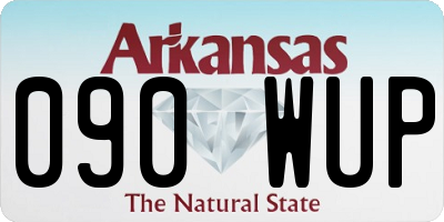 AR license plate 090WUP