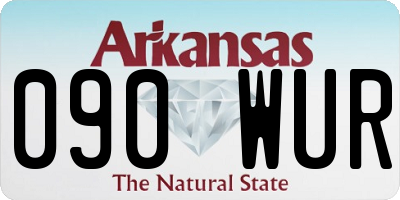 AR license plate 090WUR