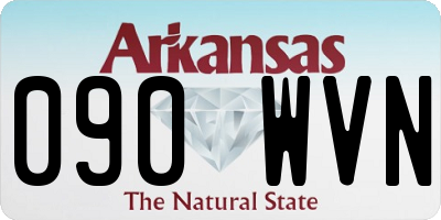 AR license plate 090WVN