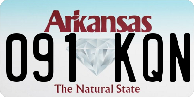 AR license plate 091KQN