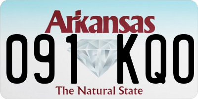 AR license plate 091KQO