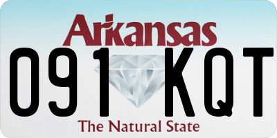 AR license plate 091KQT